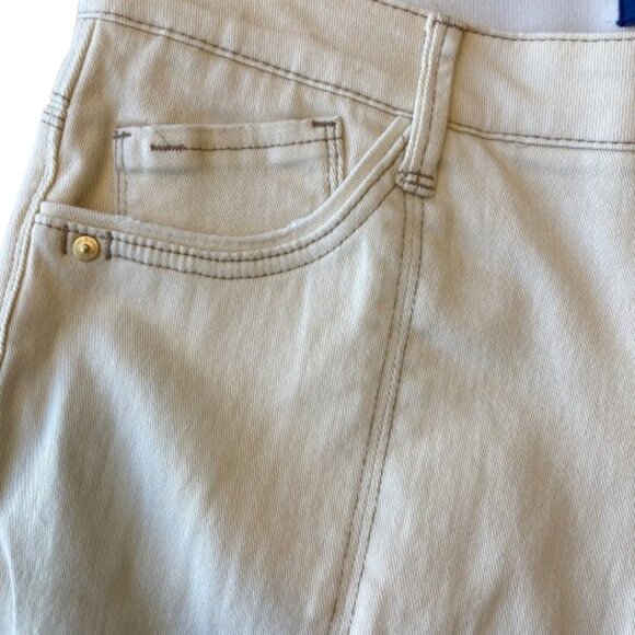 Democracy Ab Solution High Rise Kick Flare Pant Women's 14P Ecru NWT - Picture 3 of 9